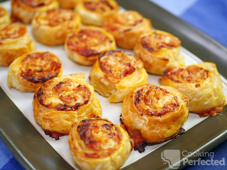 Pizza Scrolls using Puff Pastry