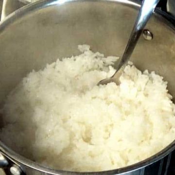Cooking Rice on a Stove