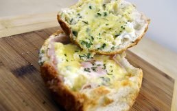 Featured image for Easy Cheesy Ham and Egg Bread Bowl