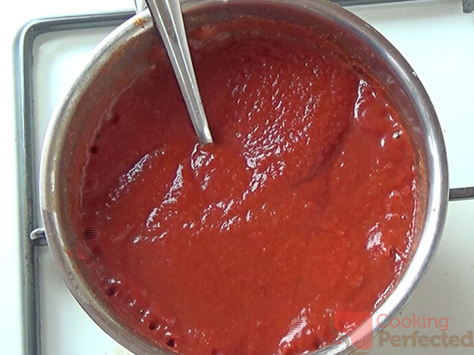 Ketchup Sauce in a Pot