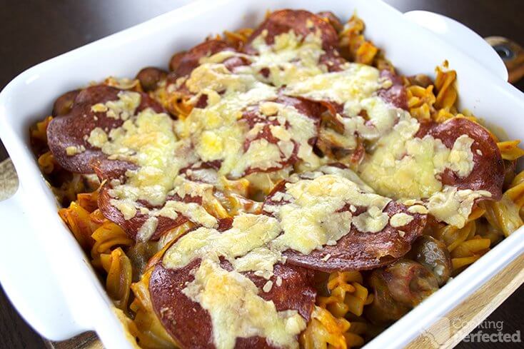 Pepperoni Pizza Casserole