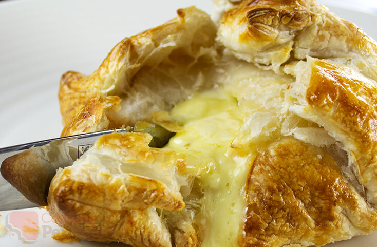 Brie Baked in Puff Pastry