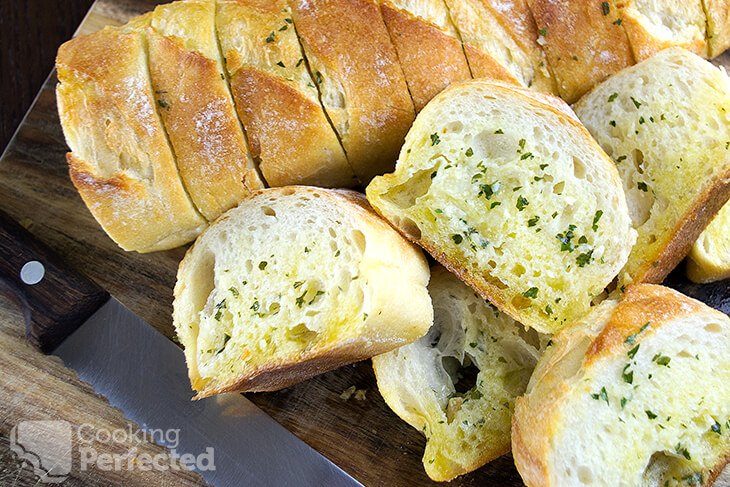 Garlic bread made from scratch