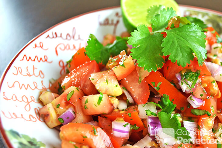 Fresh Homemade Salsa with Lime