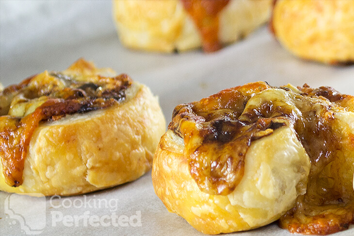 Cheese and Vegemite Scrolls with Puff Pastry