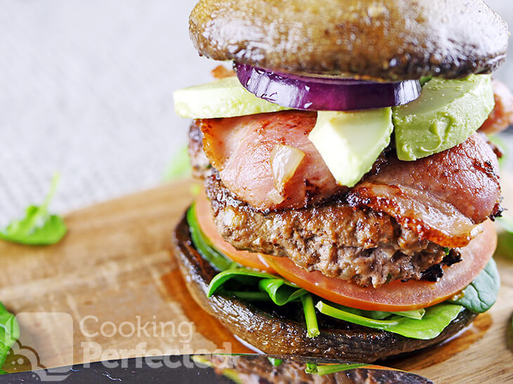 Paleo-Friendly Burger with bacon