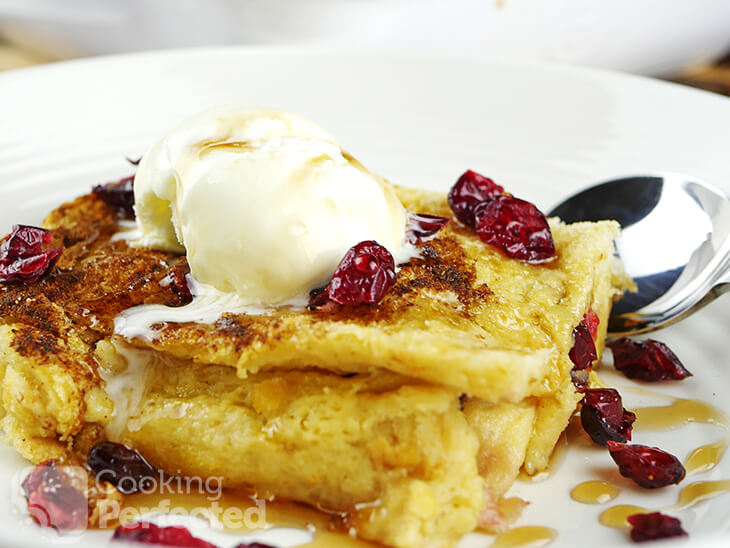 Bread and Butter Pudding with Raisins