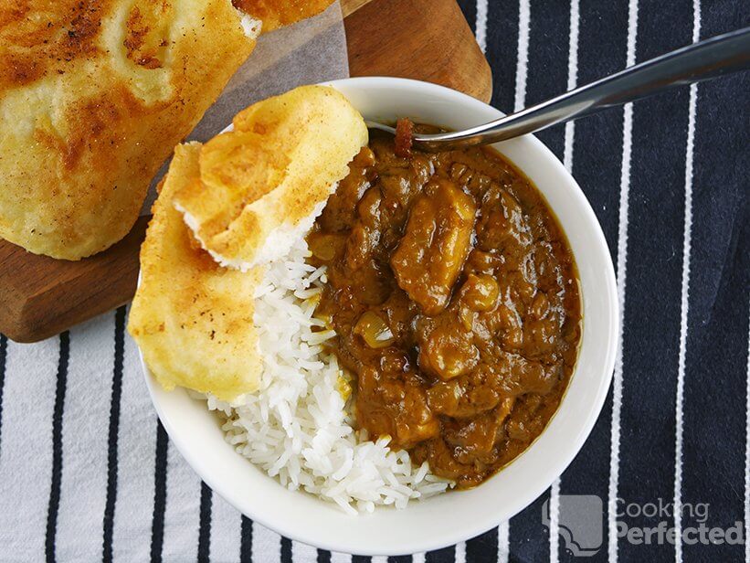 Peanut Chicken Curry with Naan Bread