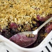 Blueberry and Pear Crisp