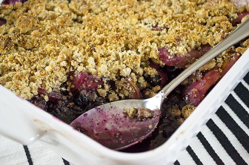 Blueberry and Pear Crisp