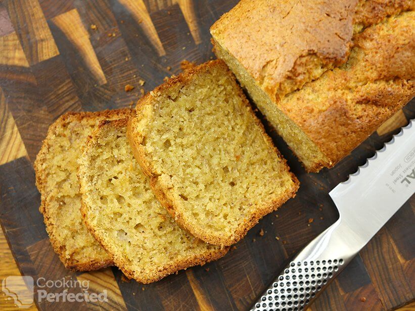 Sliced Moist Gluten-free Banana Bread