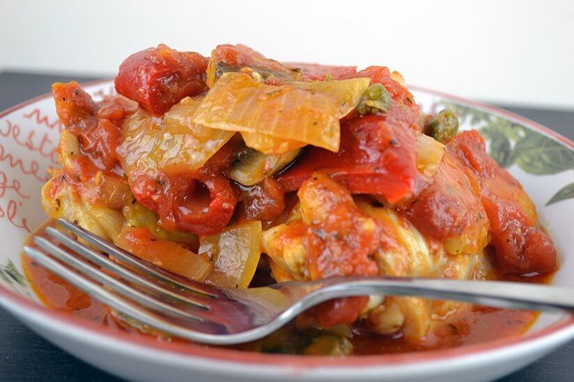 Paleo Chicken Cacciatore