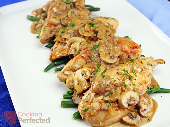 Chicken Marsala with Green Beans