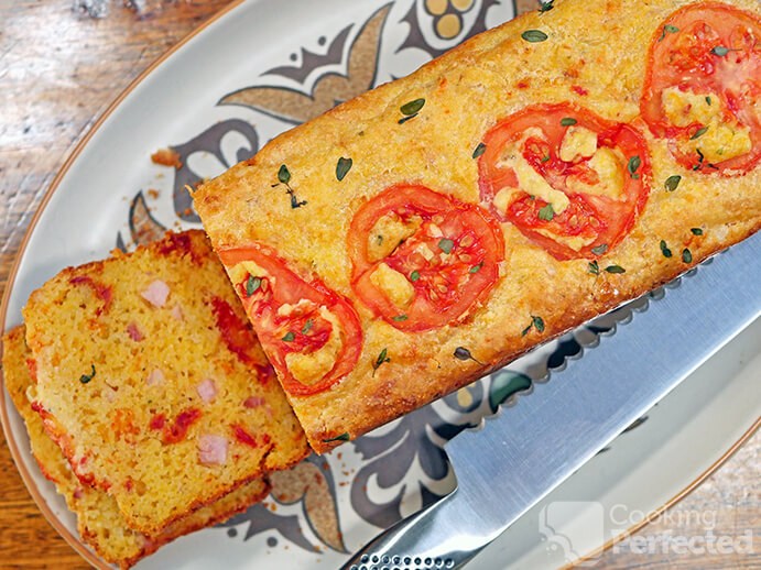 Gluten-Free Cornbread Loaf Sliced