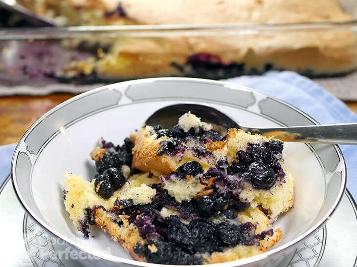 Gluten-free Blueberry Cobbler made from scratch