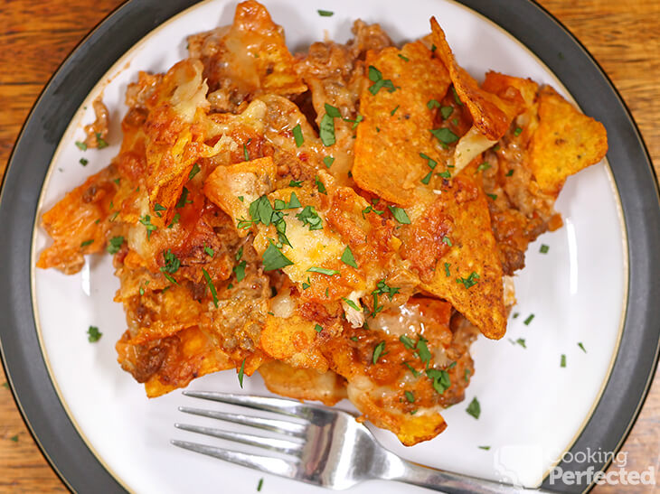 Dorito Casserole with ground beef