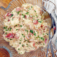 Caramelized Onion Potato Salad with Bacon