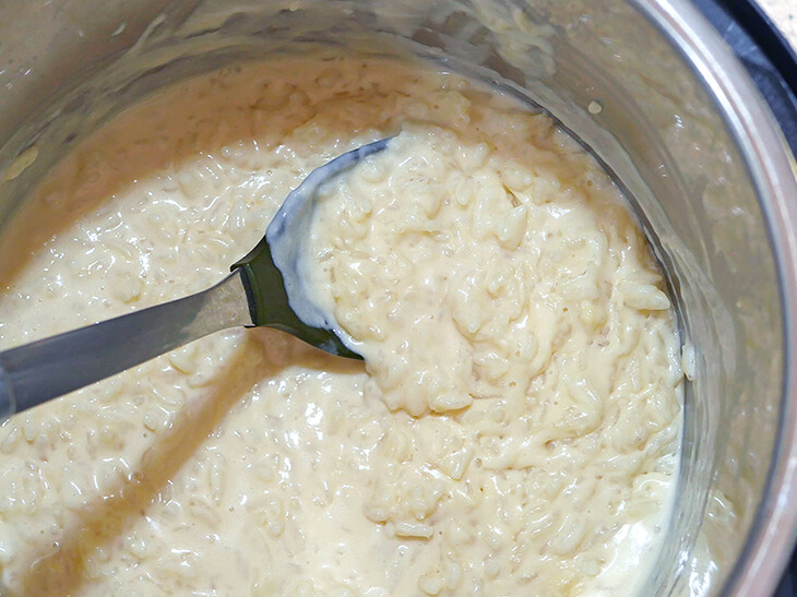 Rice Pudding Cooked in an Instant Pot