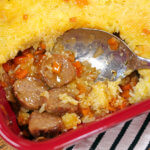 Featured image for Sausage Casserole with a Cheesy Rice Topping