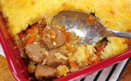 Featured image for Sausage Casserole with a Cheesy Rice Topping