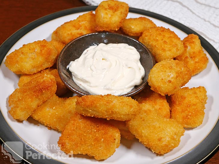 Air Fried Frozen Chicken Nuggets with Mayonnaise