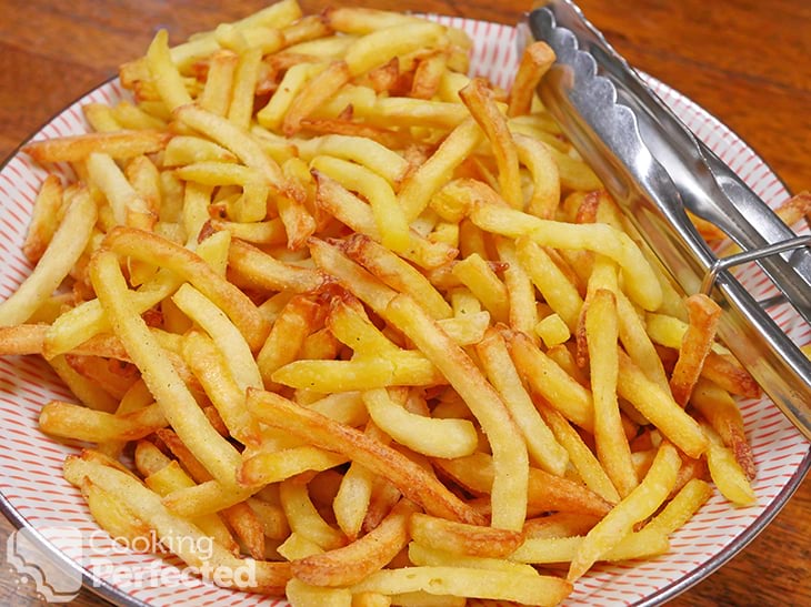 Cooked French Fries from out of the Air Fryer