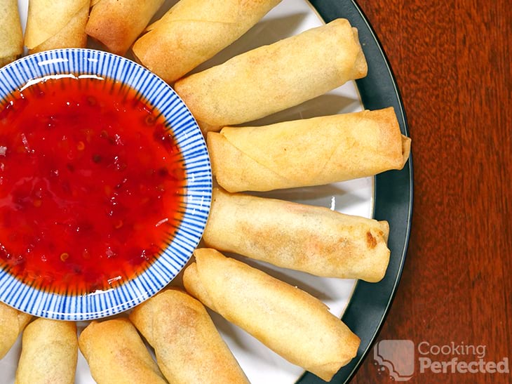 Spring Rolls cooked in the Air Fryer