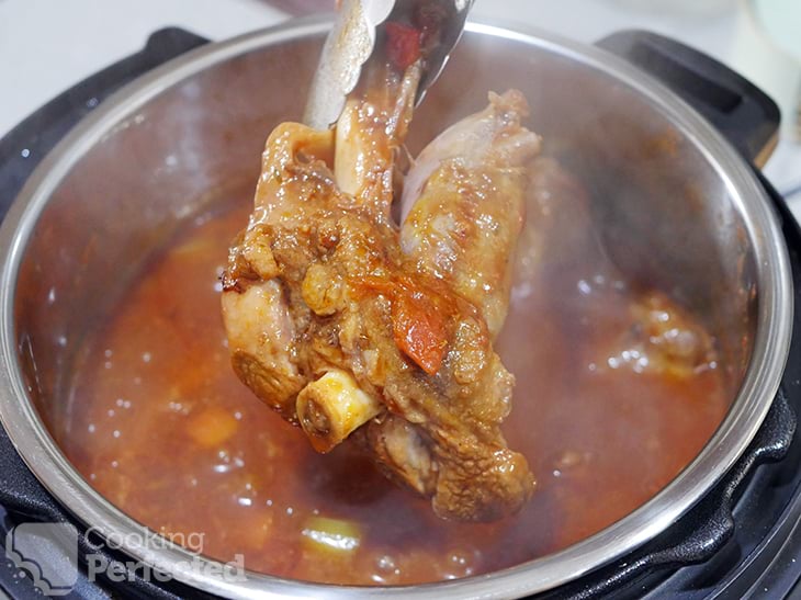 Lamb shank discount pressure cooker time