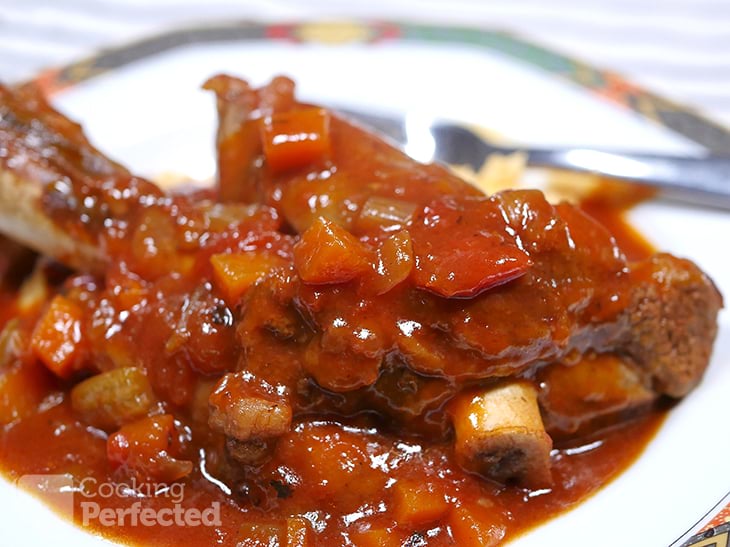 Braised Lamb Shanks cooked in the Instant Pot