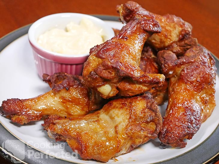 Air frying clearance frozen chicken wings