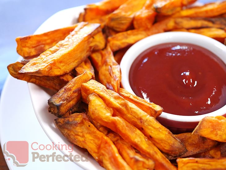 Sweet Potato Fries from out of the Air Fryer