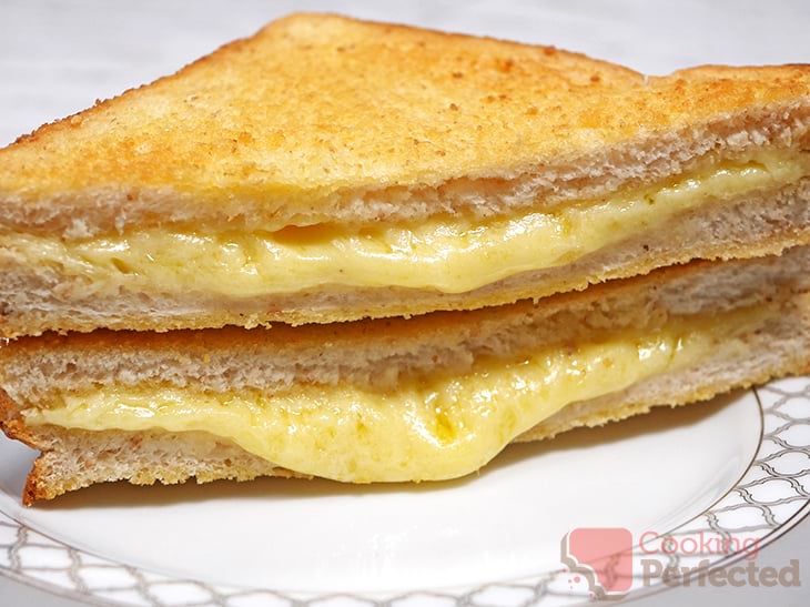 Toasted Cheese Sandwich cooked in the Air Fryer