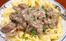 Featured image for Instant Pot Beef Stroganoff