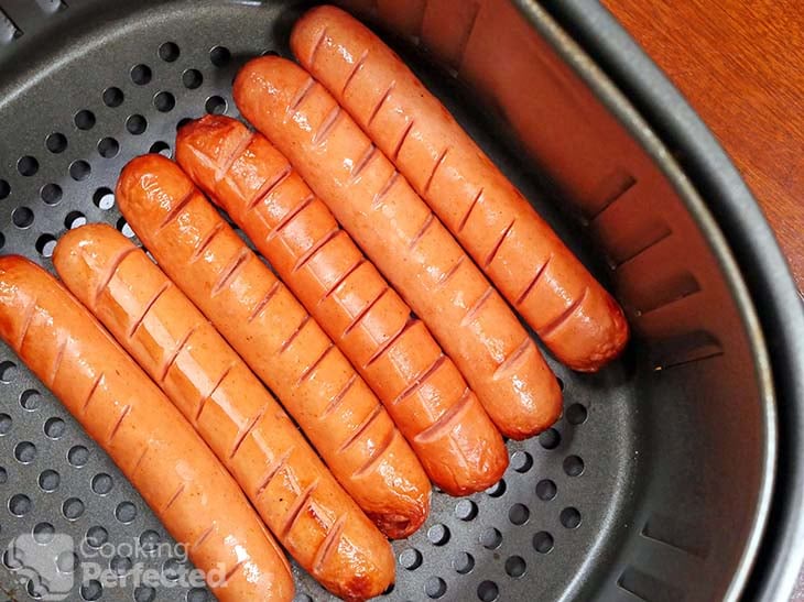 Air-Fried Hot Dogs