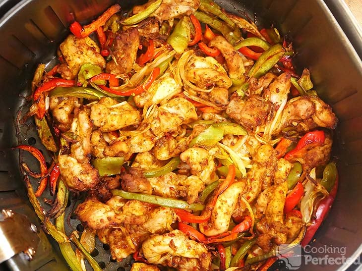 Cooking Chicken Fajitas in the air fryer