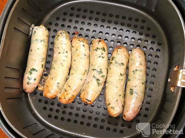 Cooking Chicken Sausages in the Air Fryer
