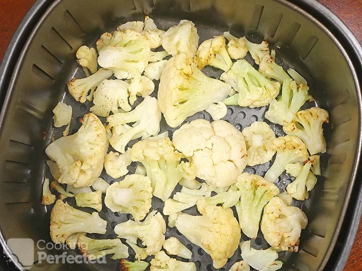 Frozen cauliflower in air clearance fryer