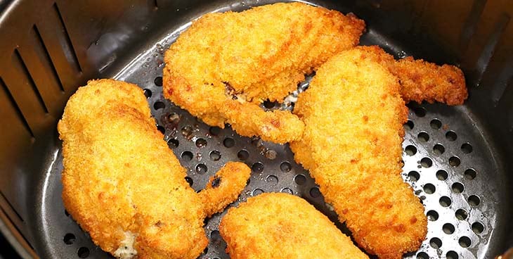 Air Fryer Frozen Chicken Kievs