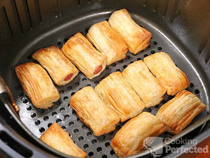 Frozen Pigs in a Blanket cooked in the Air Fryer