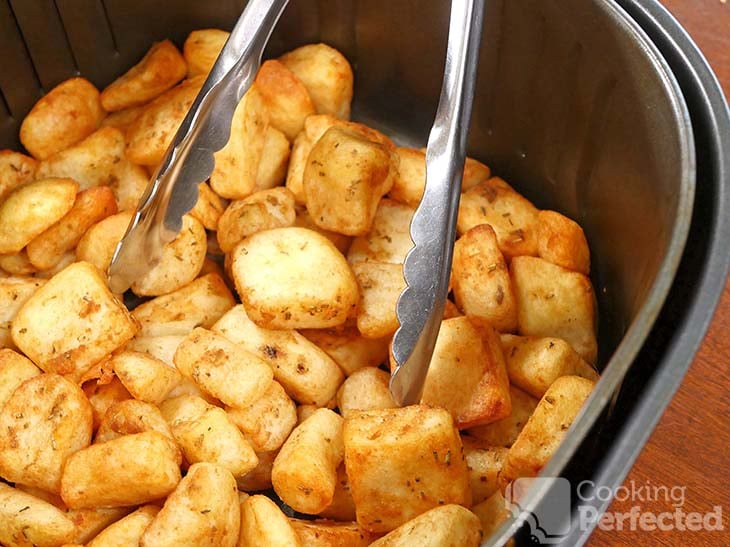 Frozen Roast Potatoes in the Air Fryer