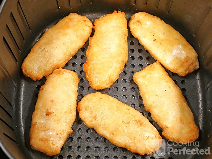 Frozen battered fish in the Air Fryer