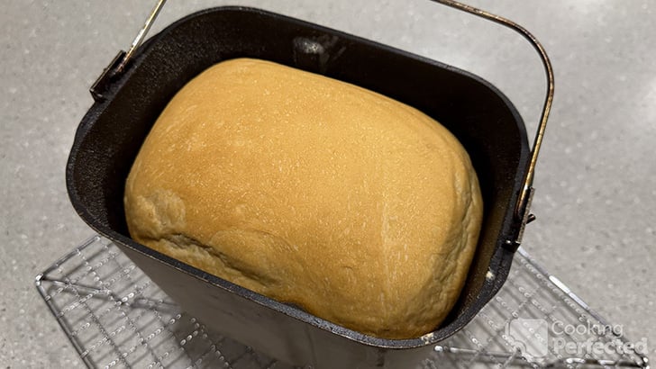 Homemade White Bread in Bread Machine Tin
